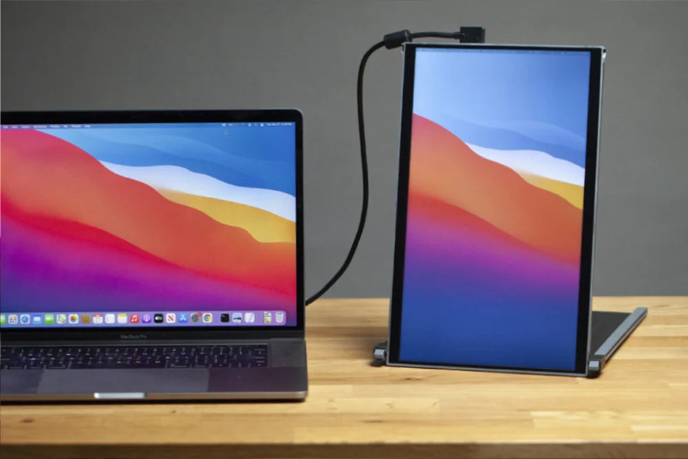 Duex Max Portable Dual Monitor for Laptop Portrait mode