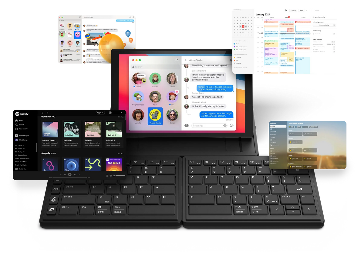 Tetra Ergonomic Split Keyboard with Touch Screen